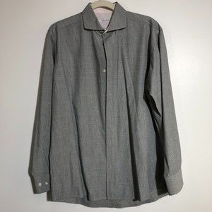 Isaac Mizrahi Gray Button Shirt 16.5